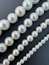 Cultured Pearl Necklace W. Real 925 Silver Clasp For Men Women 4-10mm All Length Pearl Necklace price