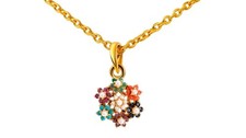 7 in 1 Gemstone Necklace - 22k Gold plated on 925 sterling silver chain-18 inch Pearl Necklace price