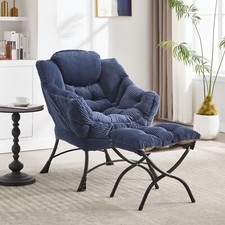 Lazy Accent Armchair Chair w/ Ottoman Lounge Comfy Chair Armrest Side Pocket Cafe & Canteen Chair price