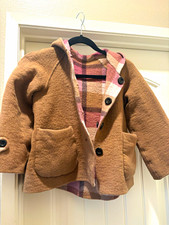 Blue Label Crestbridge Reversible Wool Hooded Coat - Japan Size 38 (Read Descrip Girls' Overcoat price