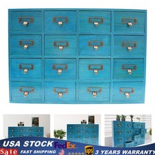 16 Drawers Apothecary Cabinet Library Card Catalog Cabinet Tabletop Vintage Apot Library Cabinet price