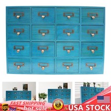 16 Drawers Apothecary Cabinet Library Card Catalog Cabinet Tabletop Vintage Apot Library Cabinet price