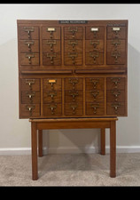 Vintage 30-Drawer Library Card Catalog Cabinet Library Cabinet price