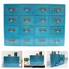 16 Drawers Apothecary Cabinet Library Card Catalog Cabinet Tabletop Vintage Apot Library Cabinet price