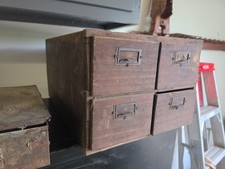 Wooden Antique 4 Drawer Card Index Library Cabinet Library Cabinet price