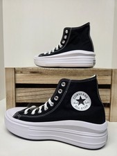Converse CTAS Move Hi Womens Sz 9 Black Canvas Platform Sneakers Shoes 568497C Platform Shoes price