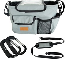 Stroller Organizer with Cup Holders, Universal Fit, Extra Storage, Non-Slip Easy Stroller-Pram Organizer price