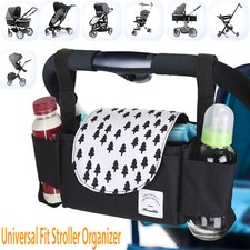 Universal Stroller Organizer Bag with Cup Holder for Baby Paper Tissue Diaper US Stroller-Pram Organizer price