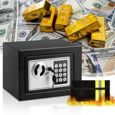 Steelite 0.25 Cu FT Electronic Digital Steel Safe Box with Fireproof Money Bag Office Safe price