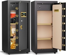 Kavey 40" Extra Large Safe Box for Home Office with Wheels 9 Cub Heavy Duty Safe Office Safe price