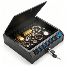 Biometric Fingerprint Small Safe Box Keypad Lock Box for Cash Money Home Office Office Safe price