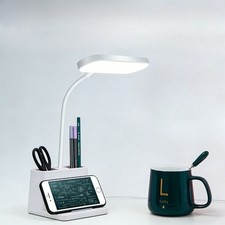 USB LED Desk Lamps with Pen Holder Night Light Bedside Reading Light For Home US Office Desk Lamp price