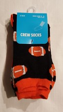 Boys Set of 3 Novelty Sports Crew Socks: Shoe Size: 6 to 1.5--4 to 10.5 Boys' Socks Set price