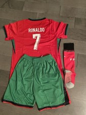 Boys Portugal  Cristiano Ronaldo #7 National Team Jersey Shorts & Socks Set L Boys' Socks Set price