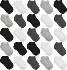Kids Socks - 25 Pairs Toddler Ankle Socks Set, Low Cut for Boys & Girls (0-14 Ye Boys' Socks Set price