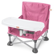 Bright Starts Pop N Sit Portable Baby Toddler Booster Seat High Chair Play- Pink Portable High Chair price