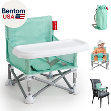Portable Booster Seat, Foldable Baby High Chair with Removable Tray, Safety Harn Portable High Chair price