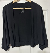 LANE BRYANT Women’s Black Shrug Bolero Cardigan  Size 14/16 Bolero price