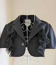 Noir Kei Ninomiya Black Tulle Ruffle Bolero Jacket Bolero price