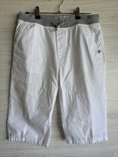 Zara Kids white capri pants/long ShortGray Ribbed Waist With Drawstring Sz 13-14 Boys' Capri Pants price