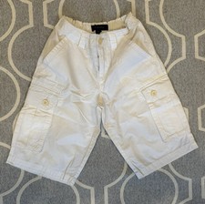 RARE VTG 90’s Boys Tommy Hilfiger Cargo Capri Pants Size 8 White Boys' Capri Pants price