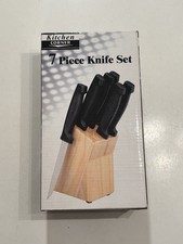 Kitchen Corner 7 Piece Knife Set - 6 Knives 1 Block Kitchen Corner Set price