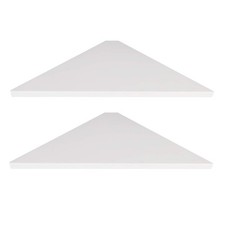 evron Corner Mounting Shelf Set of 2 – Easy to 11.6D x 11.6W x 0.6H in, White Kitchen Corner Set price