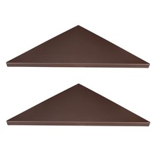 evron Wall Corner Shelf Set of 2 Brown Frosting Pattern Kitchen Corner Set price