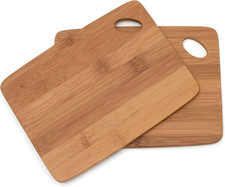 Bamboo Wood Thin Kitchen Cutting Boards with Oval Hole in Corner, Set of 2 Board Kitchen Corner Set price