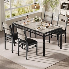 4-Piece Kitchen Table Set with Corner Protector,PU Padded Chairs for Small Space Kitchen Corner Set price