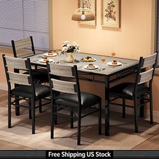 Apartment Kitchen Table Set for 4 Upholstered Chairs Wood Table Collision Angle Kitchen Corner Set price