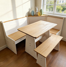 Corner Breakfast Nook Dining Set L-Shape Kitchen Table Bench Small Space Saving Kitchen Corner Set price
