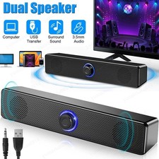 Stereo Bass Sound Computer Speakers 3.5mm USB Wired Soundbar for Desktop Laptop Computer Speakers price