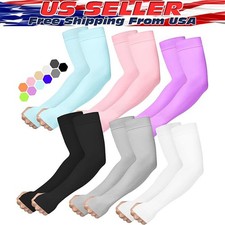 Cooling Arm Sleeves Cover UVSun Protection Sports Outdoor For Men Women Women's Arm Sleeves price
