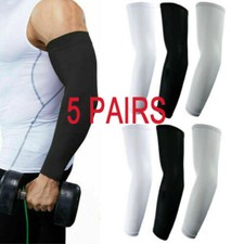 5 Pairs Cooling Arm Sleeves Cover UV Sun Protection Sports Outdoor For Men Women Women's Arm Sleeves price