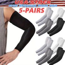 5 Pairs Cooling Arm Sleeves Cover UV Sun Protection Sports Outdoor For Men Women Women's Arm Sleeves price