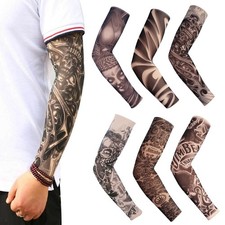 6 Pcs Tattoo Cooling Arm Sleeves UV Sun Protection Unisex Basketball Golf Sport Women's Arm Sleeves price