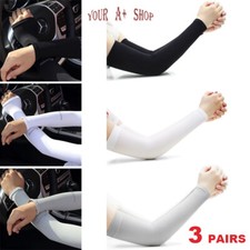 3 Pairs Cooling Arm Sleeves Cover UV Sun Protection Sports Outdoor For Men Women Women's Arm Sleeves price
