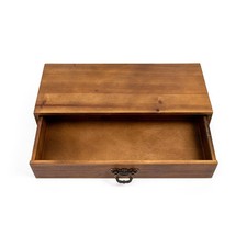 Wooden Drawer Organizer, Rustic Desktop Storage Box, Farmhouse Office Caddy Office Drawer Unit price