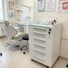 5 Drawers Office Mobile Side Cabinet Cart Beauty Storage Trolley with Dividers Office Drawer Unit price
