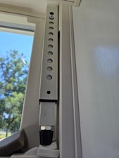 Steel AC Window Lock Bar Adjustable Security Stopper 10 to 17.5 Inch Sliding Win Adjustable Window Lock price