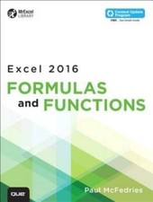 Excel 2016 Formulas and Functions (includes Content Update Program)  - VERY GOOD Computer & Programming Education Software price