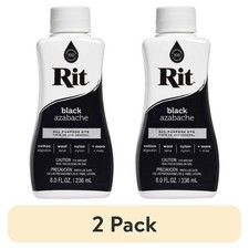 (2 pack) Rit, All Purpose Liquid Dye, Black, 8 fl oz Fabric Dye price