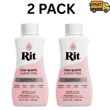 2 Pack Rit Petal Pink Liquid Fabric Dye 8 oz All Purpose Dye Fabric Dye price