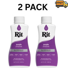 2 Pack Rit All Purpose Liquid Dye Purple 8 oz Fabric & Craft Dye Fabric Dye price