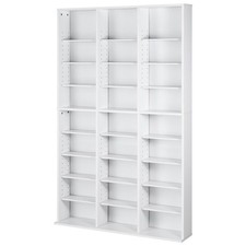 Uimoso Media Storage Cabinet 9 Layers Adjustable DVD Shelves Holds 756 CDs White CD - DVD Shelf / Unit / Cabinet price