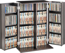 DVD CD Blu-Ray Storage Media Tower Unit Rack Home Movie Cabinet Locking Doors CD - DVD Shelf / Unit / Cabinet price