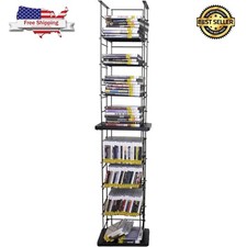 176 CDs Cabinet Stand Wall Tower Steel Wire DVD Holder Media Storage Movie Shelf CD - DVD Shelf / Unit / Cabinet price