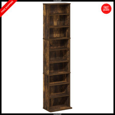 9-Shelf Media Storage Tower Rack Adjustable Shelves DVD CD Organizer CD - DVD Shelf / Unit / Cabinet price