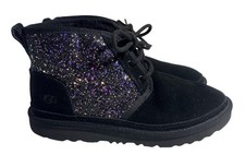 UGG Neumel II Cosmos Boots Black With Purple Glitter Girls 6 Girls' Booties price